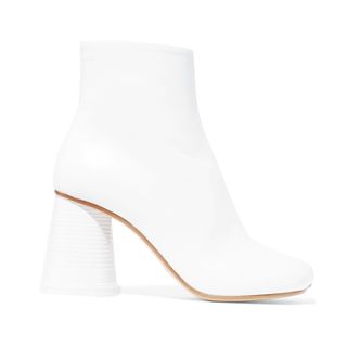 MM6 Maison Margiela + Leather Ankle Boots