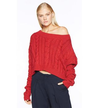 Again Collection + Fiona Red Sweater