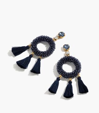 J.Crew + Stone and Tassel Earrings