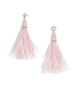 BaubleBar + Chateau Feather Tassel Earrings