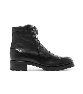 Rubert Sanderson + Sherwood Rubber And Leather Ankle Boots