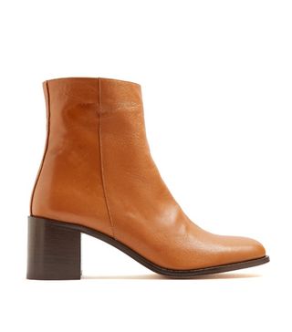 Maryam Nassir Zadeh + Fiorenza Leather Ankle Boots