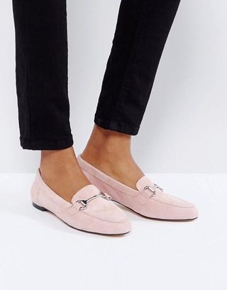 Office + Blush Suede Loafers
