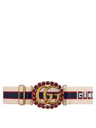 Gucci + Stripe Belt