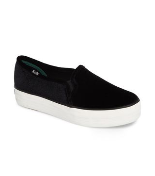 Keds + Triple Decker Velvet Sneakers