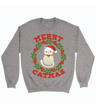 Customized for You + Christmas Cat Sweatshirt