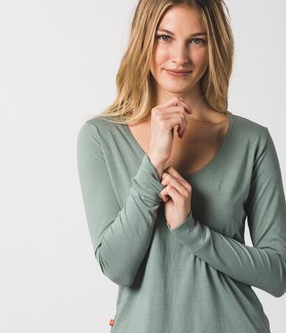Known Supply + Long Sleeve Tee in Sage