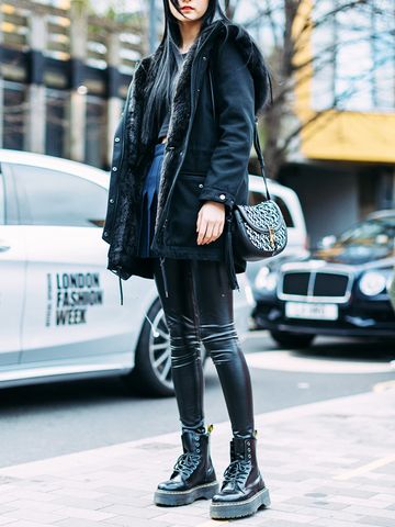 Leather Leggings in Winter: 10 Cool Outfit Formulas to Steal | Who What ...