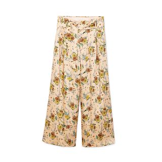 Mango + Floral Palazzo Trousers