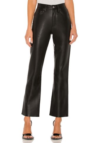 Agolde + Recycled Leather Relaxed Boot Pant in Detox