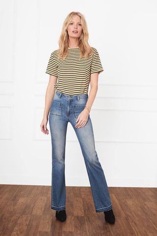 Anine Bing + Front Pocket Flare Jeans