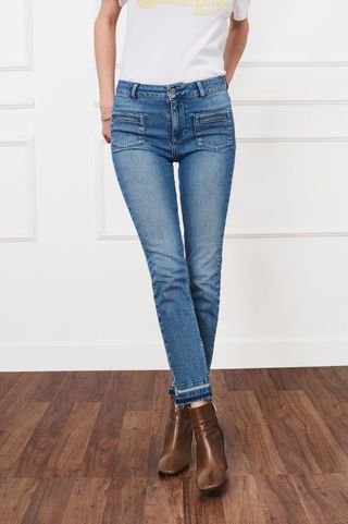 Anine Bing + Split Hem Jeans