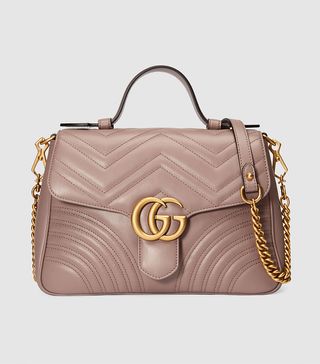 Gucci + GG Marmont Small Top-Handle Bag