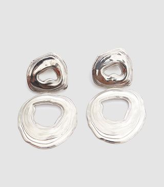 Leigh Miller + White Bronze Double Whirlpool Earrings