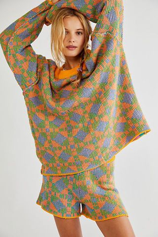 Free People + Malibu Pattern Sweater Set