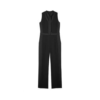 Banana Republic + Tie-Neck Tuxedo Jumpsuit