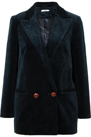 Ganni + Ridgewood Cotton-Blend Corduroy Blazer