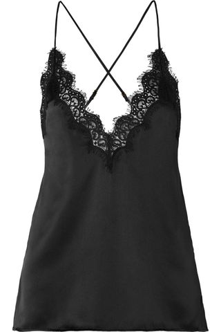 Cami NYC + The Everly Lace-Trimmed Silk-Charmeuse Camisole