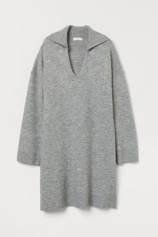 H&M + Collared Knit Dress