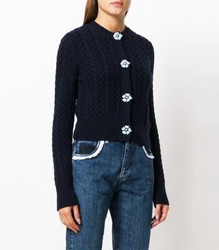 Miu Miu + Cable-Knit Cardigan