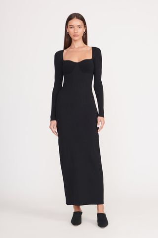 Staud + Silhouette Dress in Black