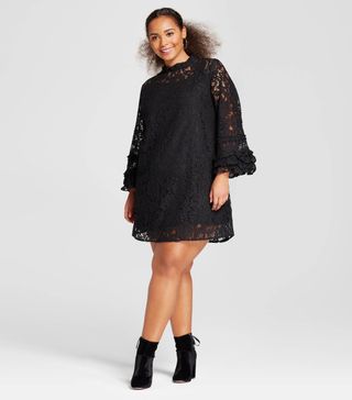 Who What Wear + Lace Shift Dress