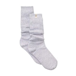 Ugg + Rib Knit Slouchy Crew Socks Seal Sock