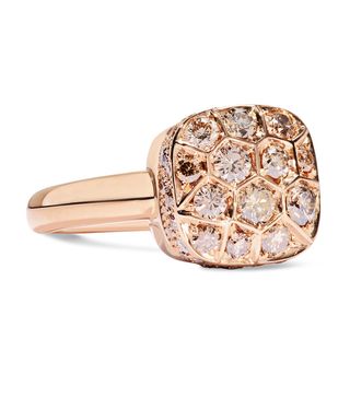 Pomellato + Nudo Solitaire 18-Karat Rose Gold Diamond Ring