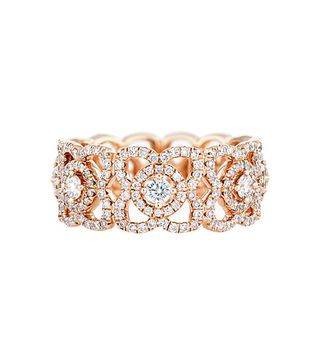 De Beers + Enchanted Lotus Rose-Gold and Diamond Ring