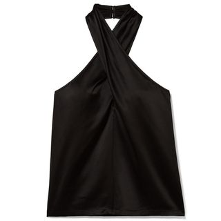 Theory + Ertil Silk-Blend Halterneck Top