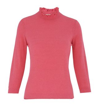 Whistles + Frill Neck Textured Knit