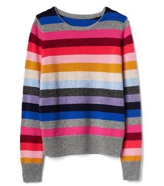 Gap + Crazy Stripe Clean Crewneck Sweater