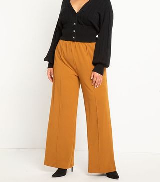 Eloquii + Pintuck Wide Leg Pant