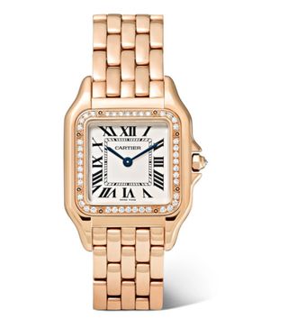 Cartier + Panthère de Cartier Medium 27mm 18-Karat Pink Gold and Diamond Watch