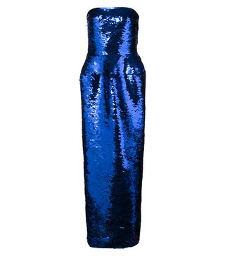 Oscar de la Renta + Sequinned Strapless Gown