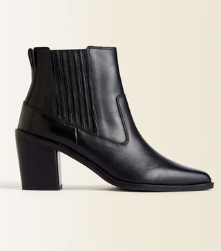 Jigsaw + Adrienne Leather Ankle Boot