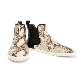 Marc by Marc Jacobs + Gracie Snake-Effect Leather High Top Sneakers