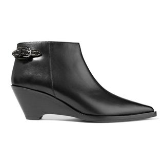 Acne Studios + Carrie Leather Wedge Ankle Boots