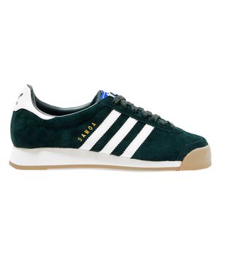 Adidas Originals + Samoa Leather-Trimmed Suede Sneakers