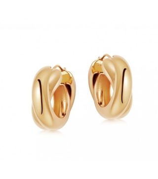 Missoma + Lucy Williams Gold Chunky Entwine Hoops
