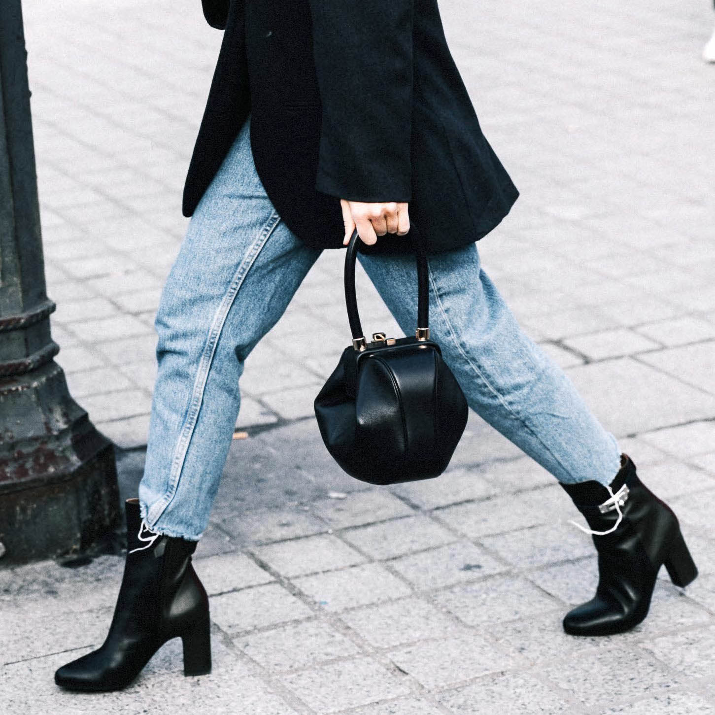 Best black booties sale