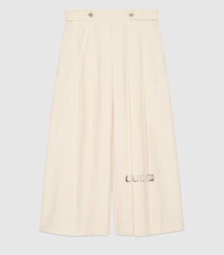 Gucci + Pleated Wool Bermuda Pant