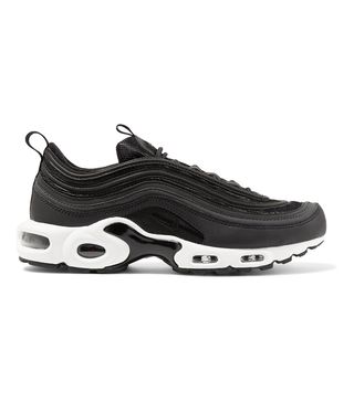 Nike + Air Max Plus 97 Leather-Trimmed Mesh Sneakers