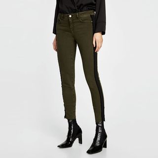 Zara + Jeans With Side Stripe