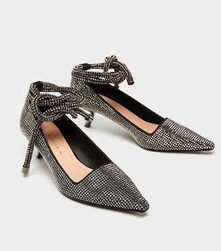 Zara + Shiny High Heel Court Shoes