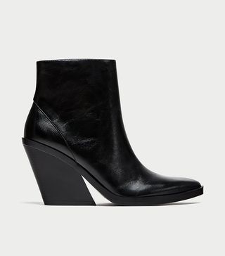 Zara + Ankle Boots With Thick Sole