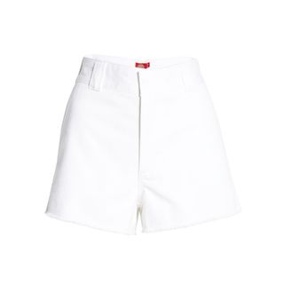 Dickies + Frayed Cotton Blend Worker Shorts