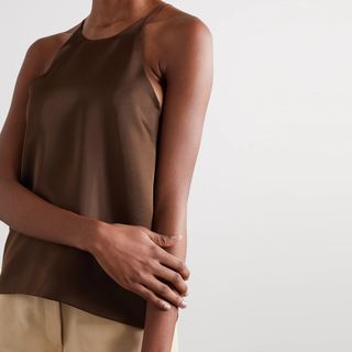 LVIR + Tie-Back Satin Camisole