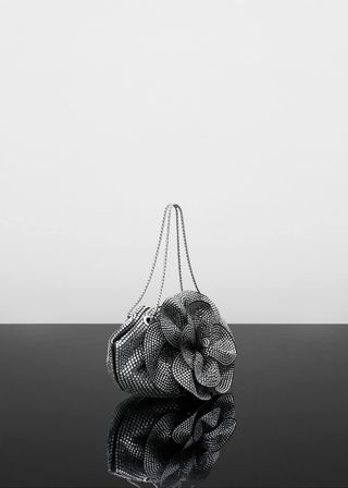 Mango + Rhinestone Maxi-Flower Bag