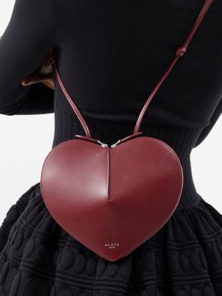 Alaïa + Le Cœur Leather Cross-Body Bag